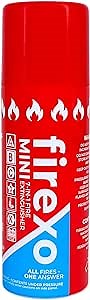 Firexo Mini - Multipurpose 7-in-1 Fire Extinguisher for Home, Kitchen, Car, Garage, Boat, Caravan, Campervan, Camping, - Household Domestic Small Fire Extinguisher