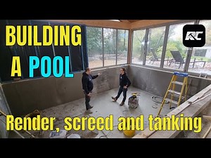 Building a pool. Rendering and tanking for a perfect job