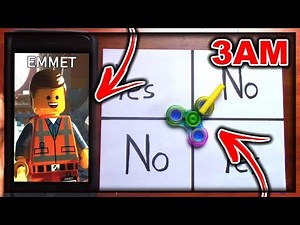 DO NOT PLAY CHARLIE CHARLIE FIDGET SPINNER WHEN CALLING EMMET (FROM LEGO MOVIE 2) AT 3AM!!