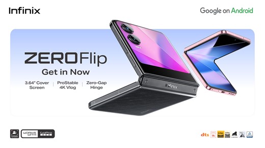 Get in now: Infinix unveils its first-ever flippable smartphone - the ZERO Flip!