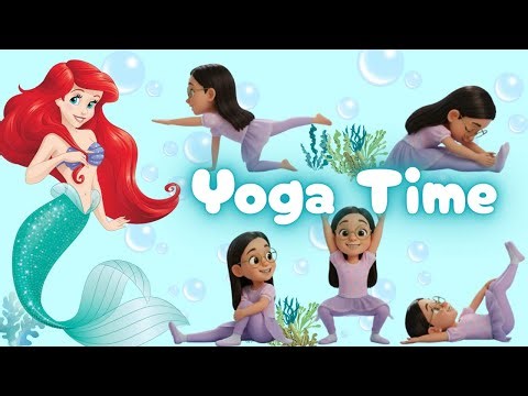 🧜‍♀️🌊 Ariel Kids Yoga | A Magical Underwater Yoga Adventure ✨