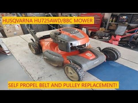 Husqvarna HU725AWD/BBC Mower | Self Propel Drive Belt And Pulley Replacement!