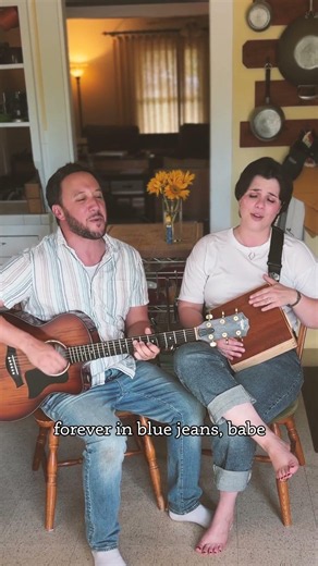 Forever In Blue Jeans (Acoustic) #acousticcover #neildiamond #vocalharmonyduo #bluejeans