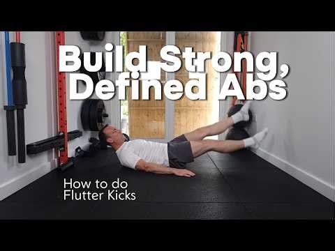Build A Strong Core Safely (Beginner Flutter Kicks)