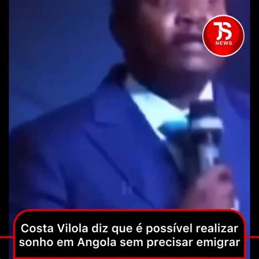 7.3K views · 62 reactions | O humorista angolano Costa Vilola foi orador numa palestra realizada em Luanda, Angola, onde incentivou os jovens a acreditarem no potencial do país e a lutarem pelos seus sonhos sem necessidade sair do mesmo | JS News | Facebook