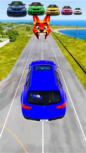 Big and Small Cars VS Nick Wilde Fox(Zootopia) - BeamNG.Drive