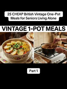 25 Cheap British Vintage One-Pot Meals for Seniors Living Alone