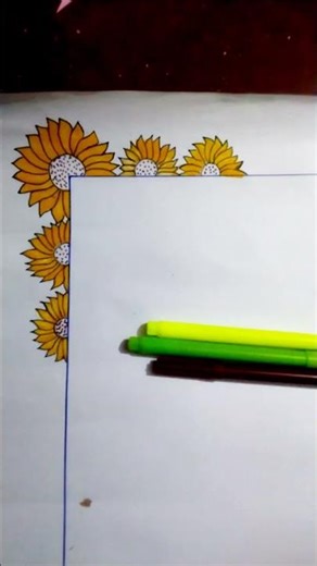 Border design for chart paper#borderdesign #borderdesignforchartpaper#cornerdesign#art #uniqueborder