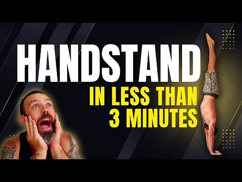 How to Handstand in Less than 3 minutes!!! (Best Beginner Drills!)