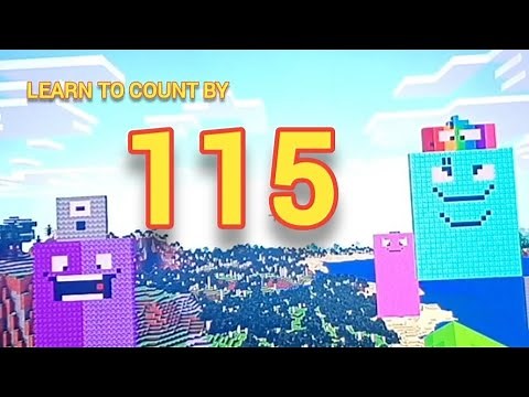 Learn to count by 115 with Noah, Minecraft Number blocks, kids learning songs