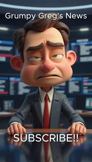 Grumpy Greg's News: SUBSCRIBE!! #comedyshorts #animation #funnynews #funny