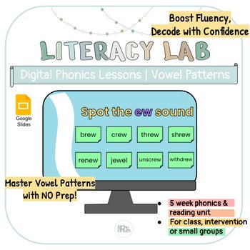 1st Grade: Digital Phonics Lessons | Vowel Patterns