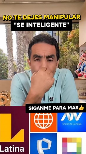 No te dejes manipular por los medios de comunicación, se inteligente en analizar la información que emiten en sus programas.#todos#parati#onpe#jne#fernandollanos