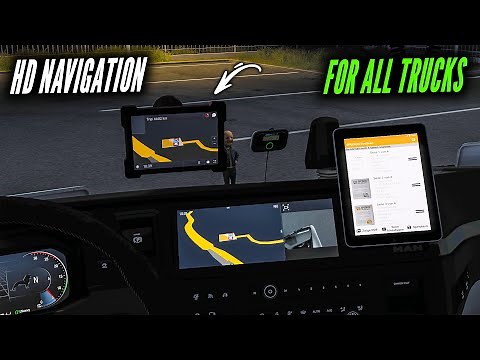 Tjs HD GPS Mod For ETS2 1.51 | ETS2 1.51 MODS