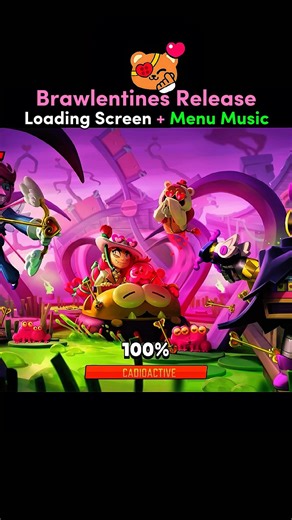 NEW: Brawlentine Loading Screen & Menu Music 🧸💝 #shorts #viralshorts #brawlstars