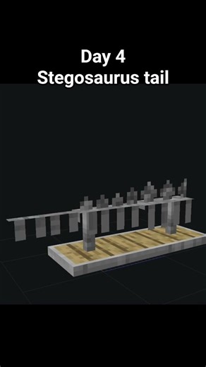day 4 of modelling Minecraft fossils until I'm good at it - stegosaurus tail