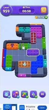 How to Win Color Block Jam Level 959 #colorblocks #colorblockjam