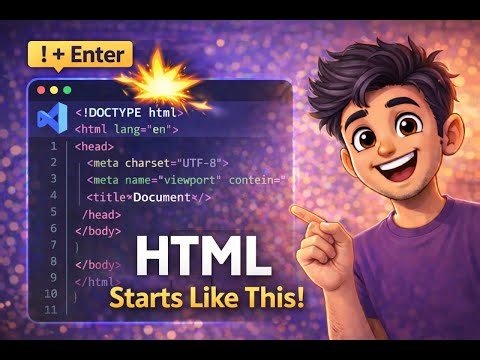 HTML Boilerplate in Simple English | Beginner HTML Tutorial
