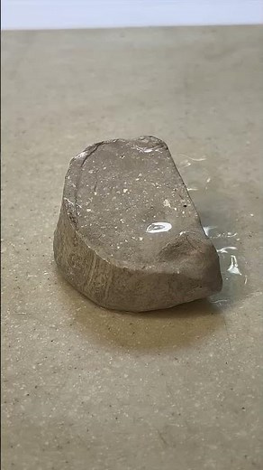 Sodium metal, soft, reactive, and squishy