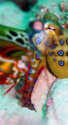 🦐 Mantis Shrimp vs Blue Ringed Octopus 💀 Fastest Strike in the Ocean!