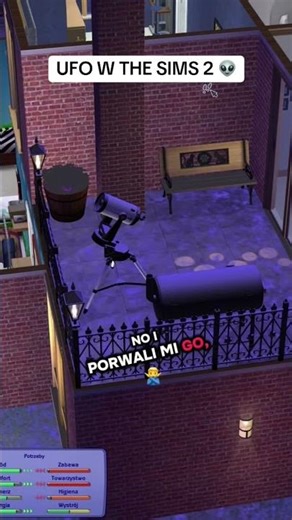 UFO w the Sims 2 👽 #thesims2 #thesims2gameplay #gaming #gamingpolska #ufo
