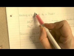 Lesson 7-4 More multiplication properties of exponents