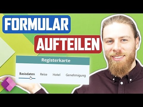 Formular aufteilen mit REGISTERKARTEN | Power Apps