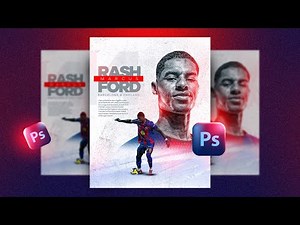 Create a Stunning MARCUS RASHFORD Football Poster in Photoshop | Sports Design Tutorial