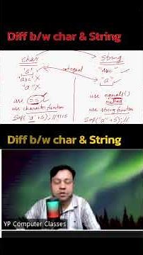 Difference between char and String by YP Computer Classes #icse10
