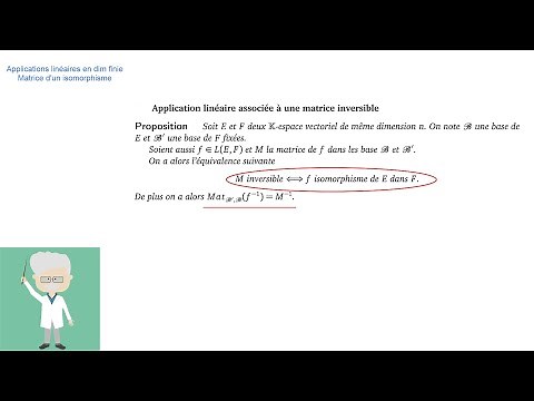 [Démo] Matrice d'un isomorphisme