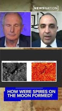 How were spires on the moon formed?