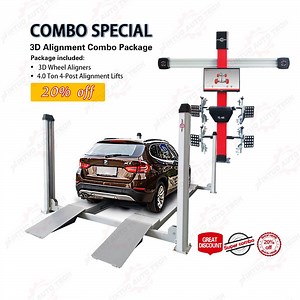 [Hot Item] Xinjintuo Four Post Car Lift and 4 Positioning 3D Wheel Aligner Alignment Machine for Sale