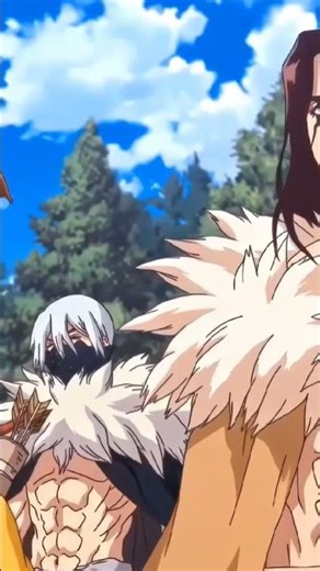 #anime “Tsukasa Shishio Rises As The Strongest Primate In The Stone World.”