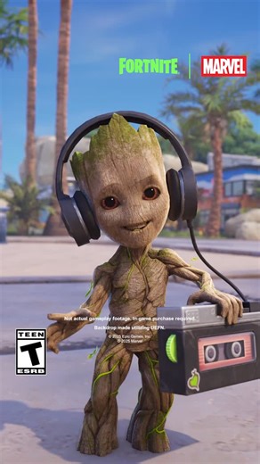 Fortnite on Instagram: "He is Groot.⁣ ⁣ Groot is now available in the Shop as a Sidekick!"