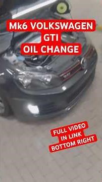 Performing an oil change service on an Mk6 VW Golf GTI. #Automobile #DIY #Mechanic
