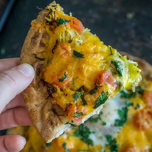 Veggie-Loaded Breakfast Flatbread