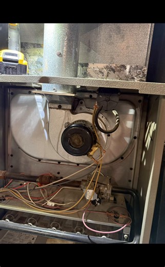 💨Draft inducer replacement complete🔥❄️ #2026 #hvac #fyp #heating #energy