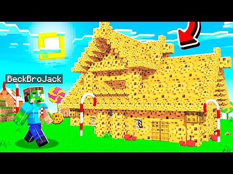 I BUILT AN ENTIRE TOWN OUT OF COOKIES IN MINECRAFT!