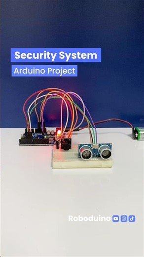 Ultrasonic Sensor Security System Arduino Project #arduinoproject #ultrasonicsensor #arduino #stem