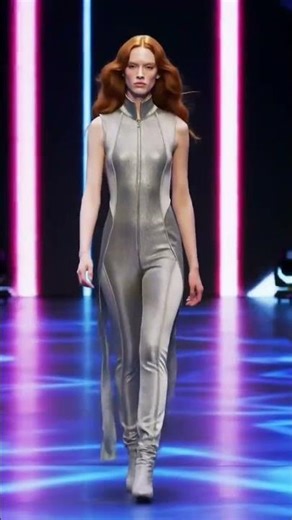 Hollywood Sci-Fi Runaway Model Walk | USA Cyberpunk Fashion 🚀