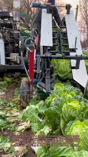 "Smart Cabbage Harvesting Machine Saves 90% Labor! | Farming Innovation"