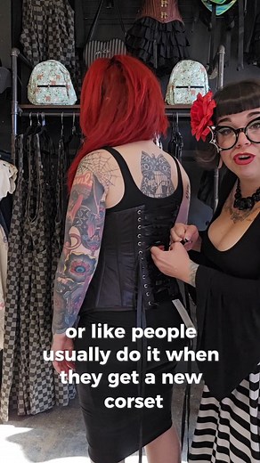 Need help lacing your corset to give you the perfect snatched waist? Here's a little tutorial! Don't have an extra set of hands, or want some help in person? Stop down to Abernathy’s for your custom corset fitting from one of our experienced staff members. | Abernathy's