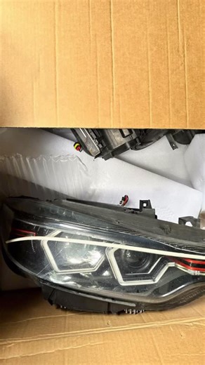 This BMW M4 headlight was falling apart and in rough shape, got the opportunity to refresh it and bring it back to life featuring color chasing icon rings and eyebrows , red/white half X’s , blacked out housing and fresh new lens 😎#rom3customz #bmw #m4 #colorchasing #carmakeover | Romario Ledgister