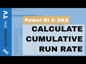How To Calculate A Cumulative Run Rate In Power BI Using DAX