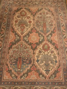 Karastan Rajasthan Wool Panel Rug Belgium 3’8 X 5’8 Medalian Floral Botanical Flowers Green Red Multicolor - Etsy