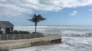 5.6K views · 119 reactions | ((Video/Bill DiPaolo) Heavy erosion Monday at the Jupiter Reef Club, just south of Carlin Park in Jupiter. Waves are breaking above the sea wall. | Jupiter News | Facebook
