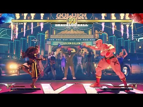 Street Fighter V Champion Edition: Female Mod: DHALSIM VS ZANGIEF