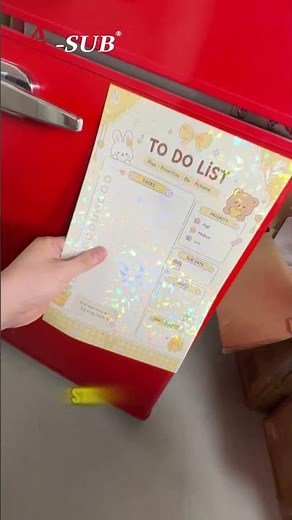 Let’s make a cute to do list for my fridge!!