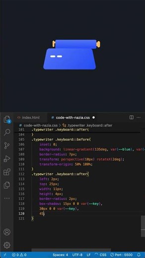 Typewriter Loader Using Only HTML & CSS