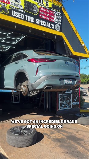 We’ve got an incredible deal going right now at Capital Tire Center 🔧🛑 Get your brake service done for three hundred dollars parts and labor included If you need more info or want to book just send us a message and we’ll get you taken care of 🚗💪